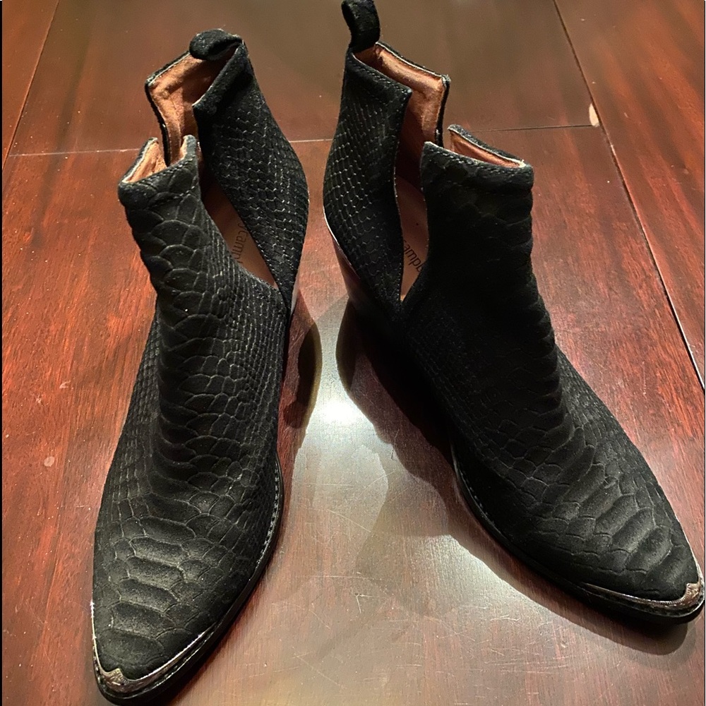 Jeffrey Campbell Cromwell Snakeskin Bootie
